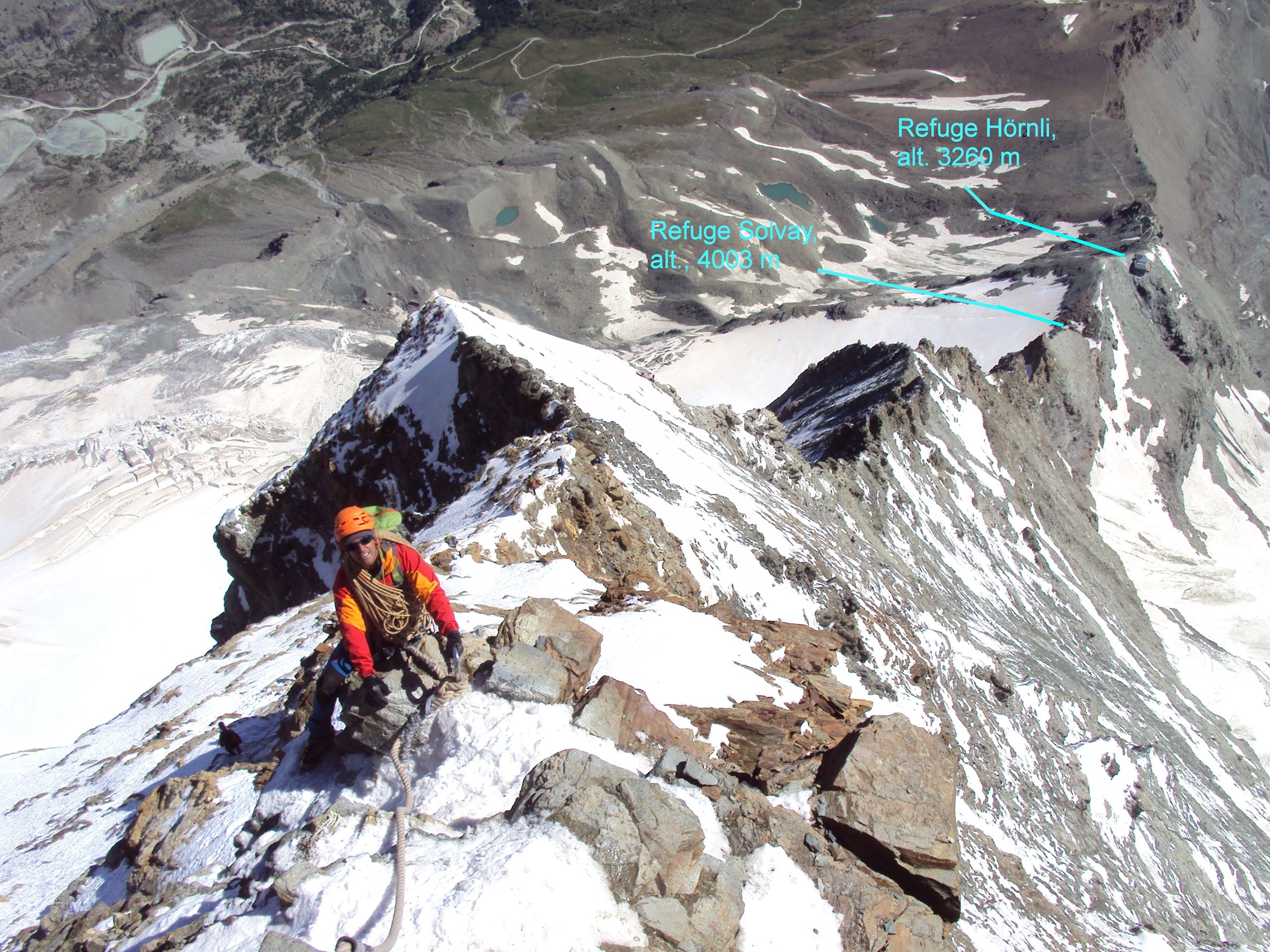 L’arête du Hörnli.