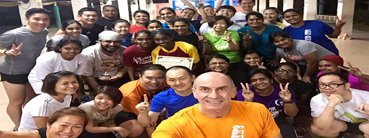 We are having fun and getting in shape